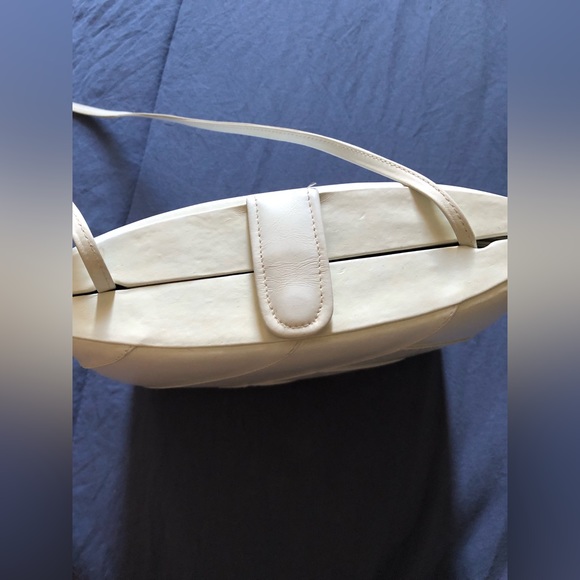 Barbara Bolan Too vintage white clutch purse - Picture 6 of 16